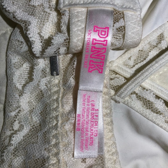 White lace Strappy Bralette Top - Picture 3 of 3